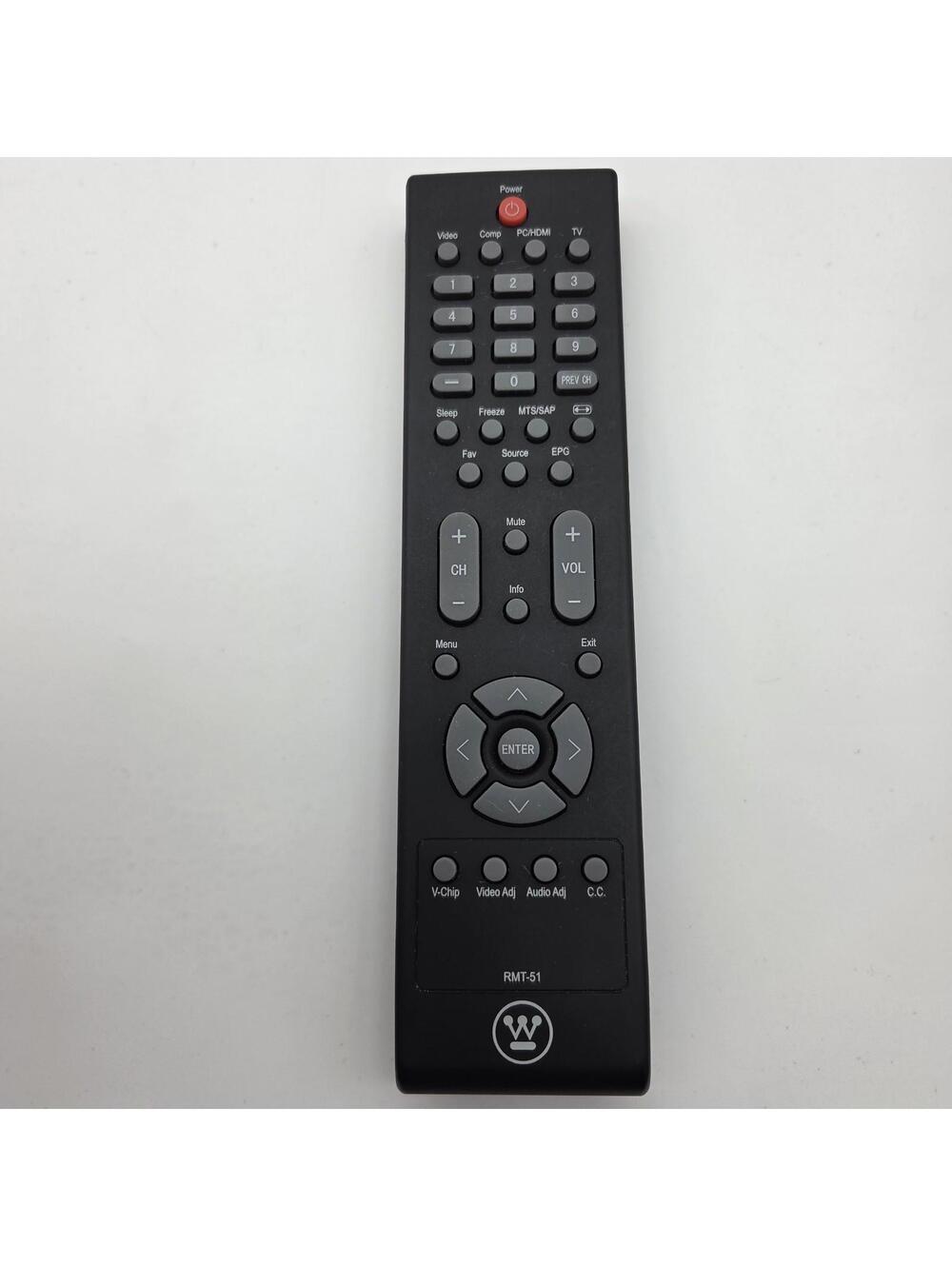 OEM Westinghouse RMT-51 TV Remote Control W1603 W2613 W3223 TX-42F970Z SK26H630S